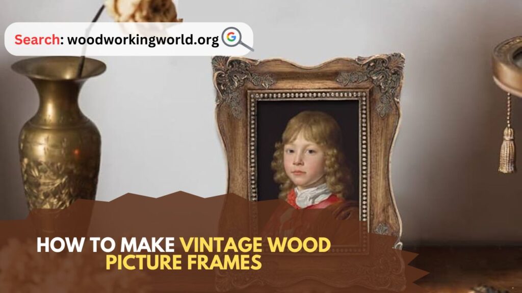 How to Make Vintage Wood Picture Frames