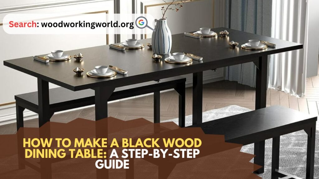 How to Make a Black Wood Dining Table: A Step-by-Step Guide