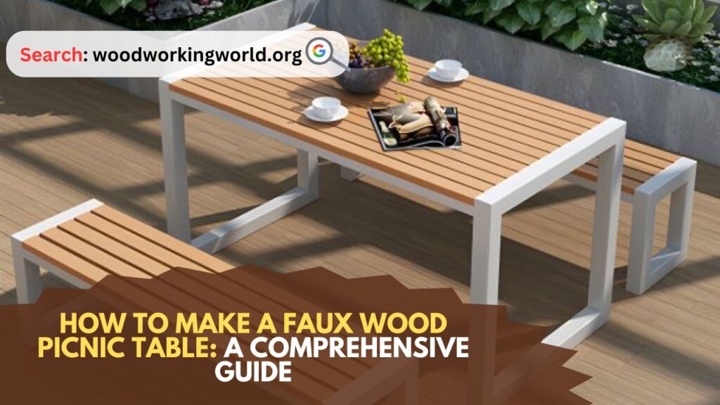 How to Make a Faux Wood Picnic Table: A Comprehensive Guide