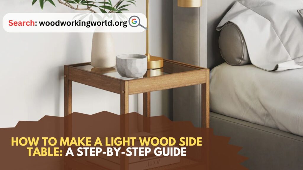 How to Make a Light Wood Side Table: A Step-by-Step Guide