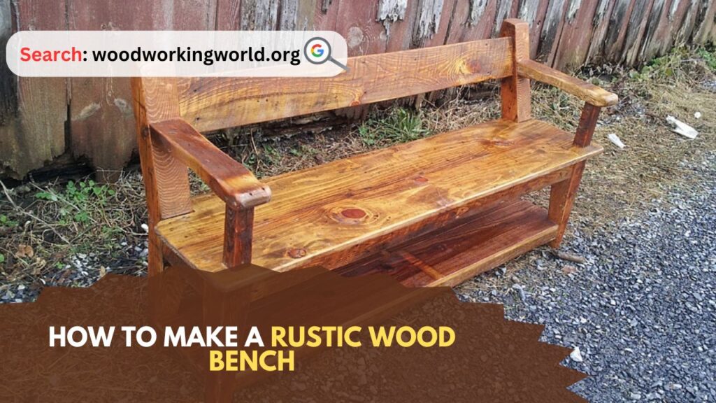 How to Make a Rustic Wood Bench