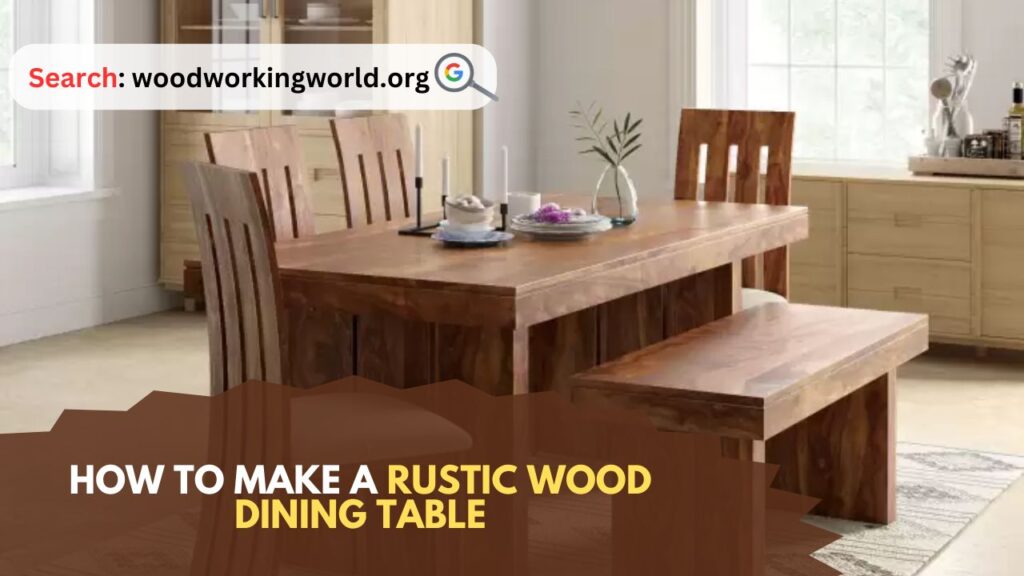 How to Make a Rustic Wood Dining Table