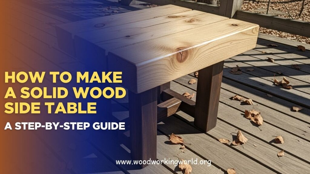 How to Make a Solid Wood Side Table: A Step-by-Step Guide