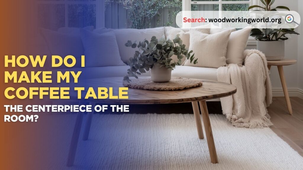 How do I make my coffee table the centerpiece of the room?