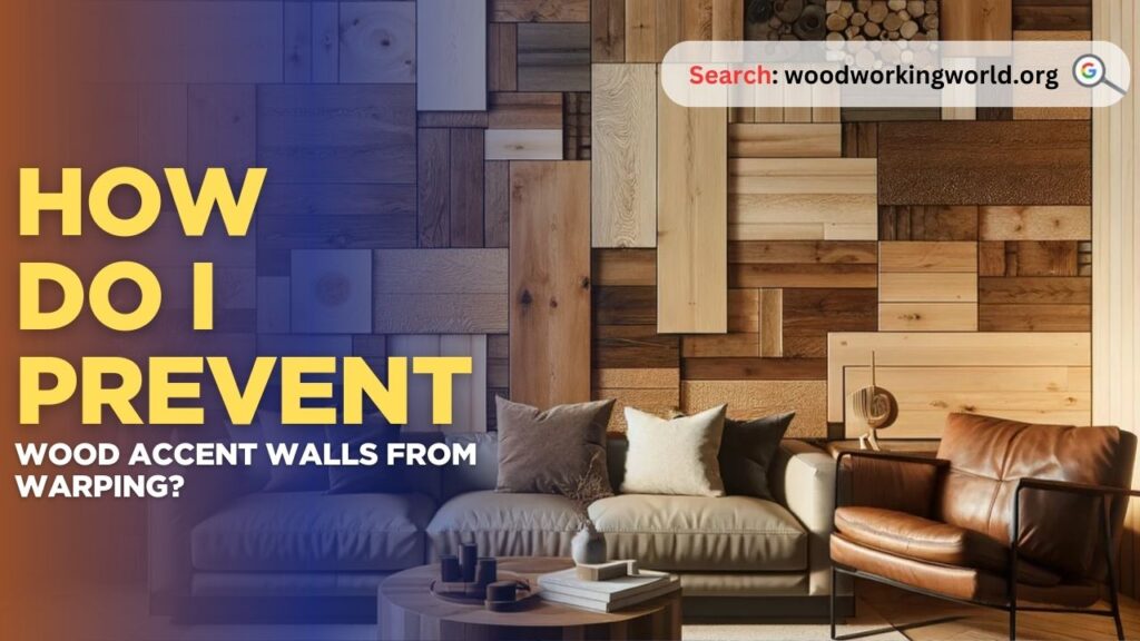 How do I prevent wood accent walls from warping?