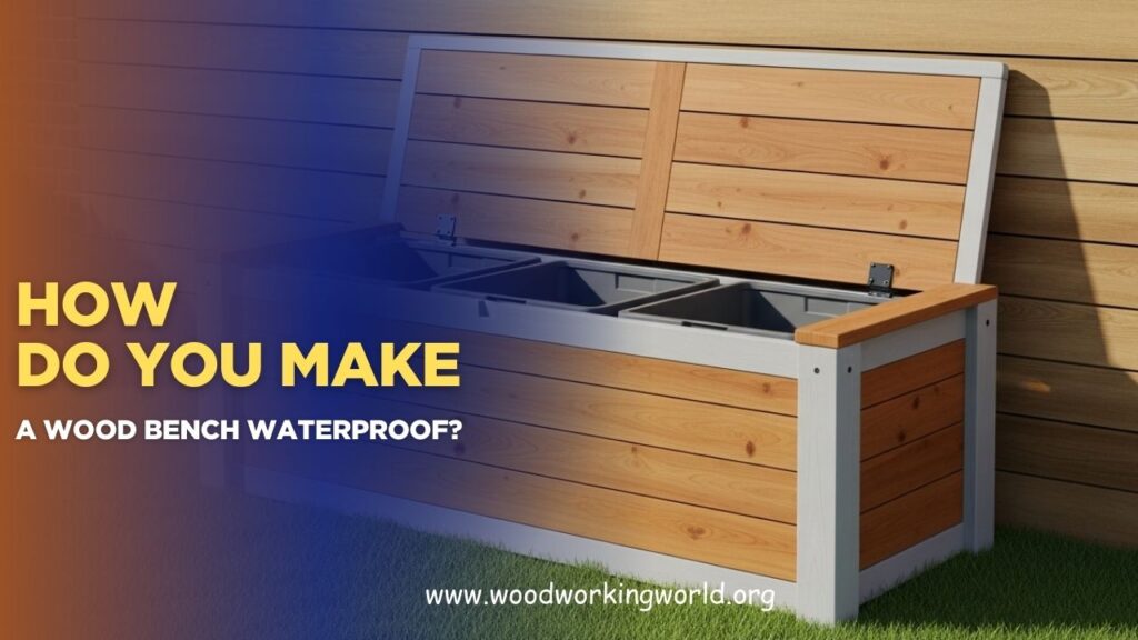 How do you make a wood bench waterproof?