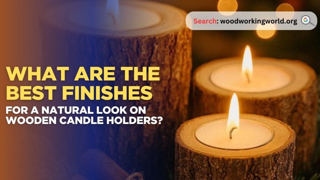 What are the best finishes for a natural look on wooden candle holders?