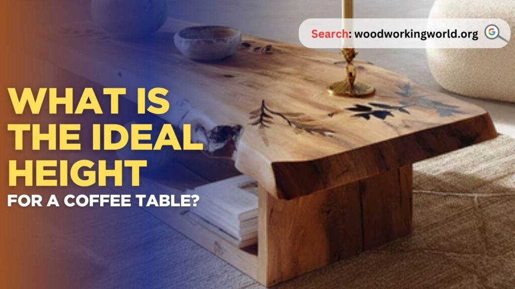 What is the ideal height for a coffee table?