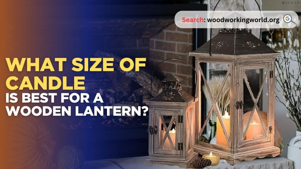 What size of candle is best for a wooden lantern?