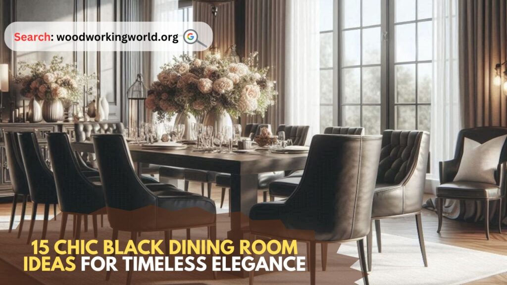 15 Chic Black Dining Room Ideas for Timeless Elegance