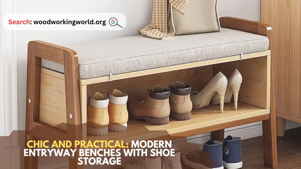 Chic and Practical: Modern Entryway Benches with Shoe Storage