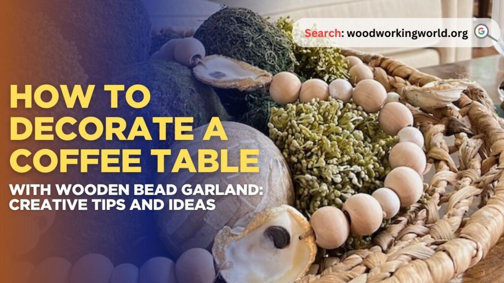 How to Decorate a Coffee Table with Wooden Bead Garland: Creative Tips and Ideas