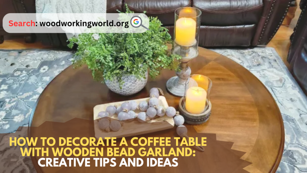 How to Decorate a Coffee Table with Wooden Bead Garland: Creative Tips and Ideas