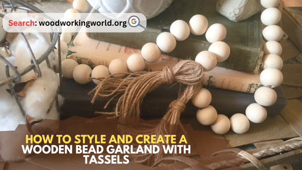 How to Style and Create a Wooden Bead Garland with Tassels