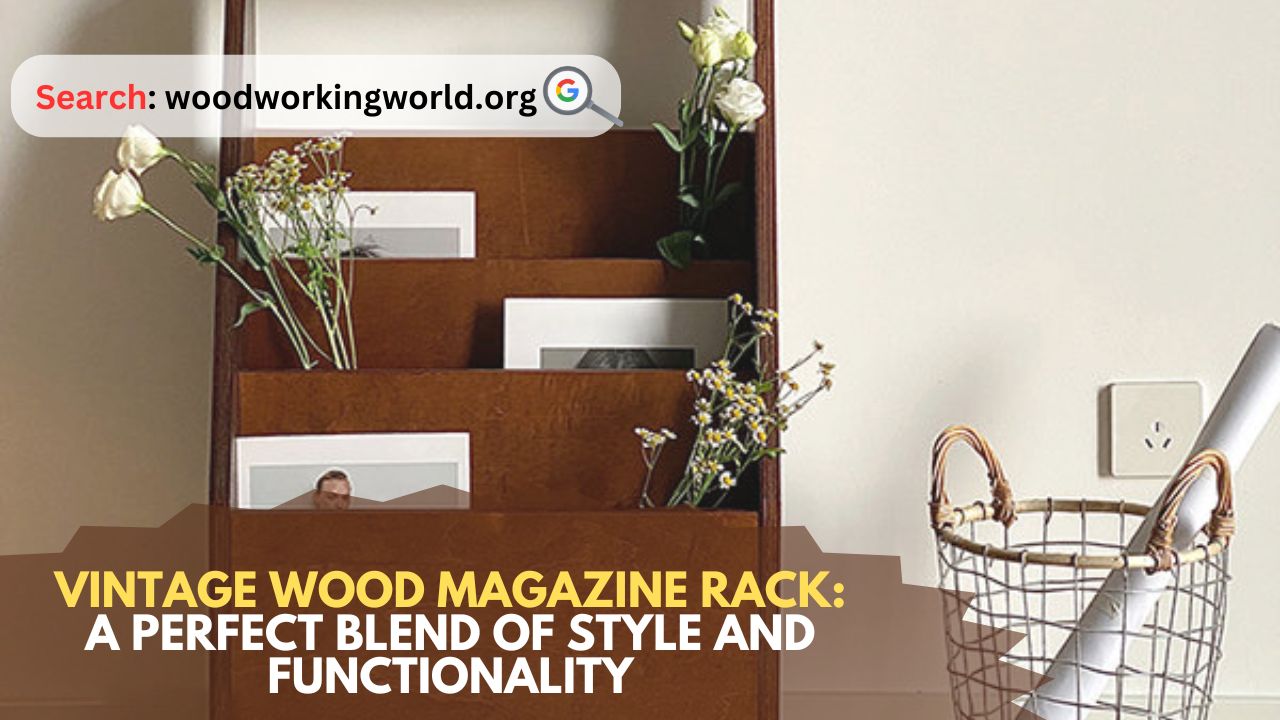 Vintage Wood Magazine Rack: A Perfect Blend of Style and Functionality