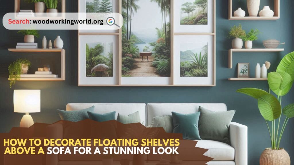 How to Decorate Floating Shelves Above a Sofa for a Stunning Look