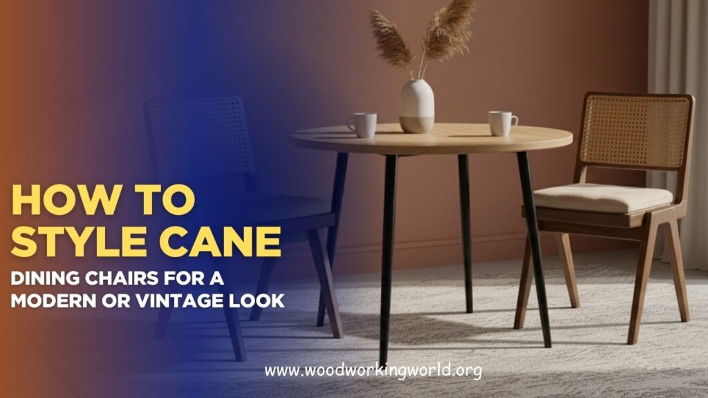 How to Style Cane Dining Chairs for a Modern or Vintage Look