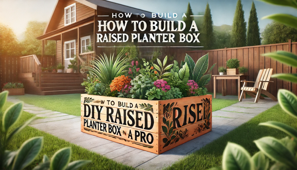 How to Build a DIY Raised Planter Box Like a Pro