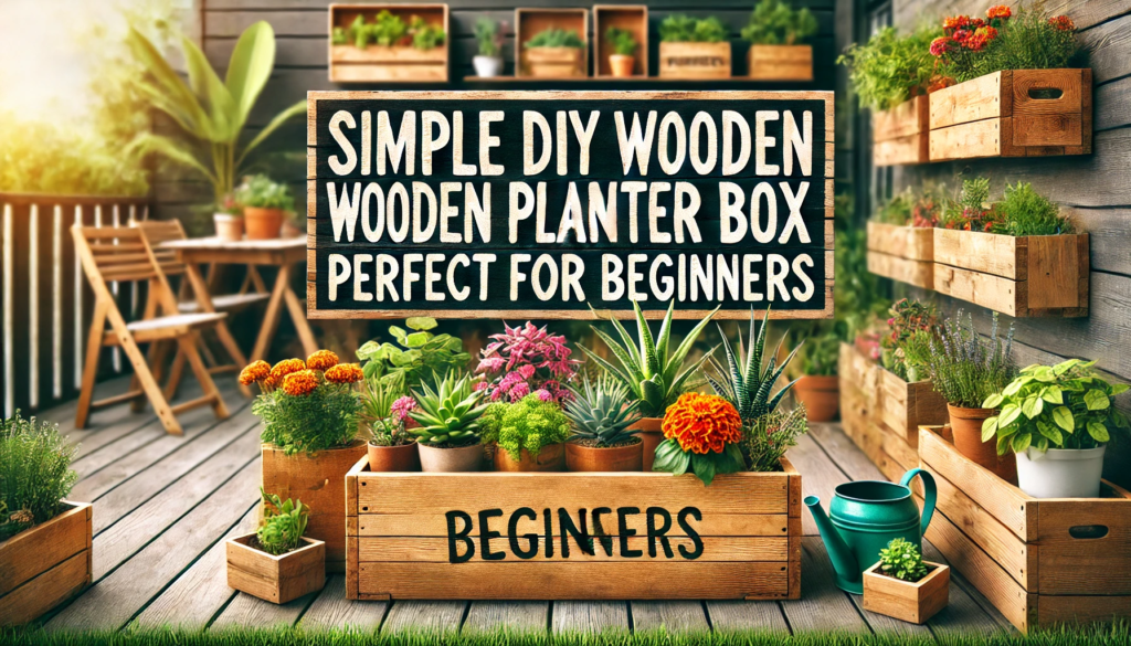 Simple DIY Wooden Planter Box Ideas Perfect for Beginners