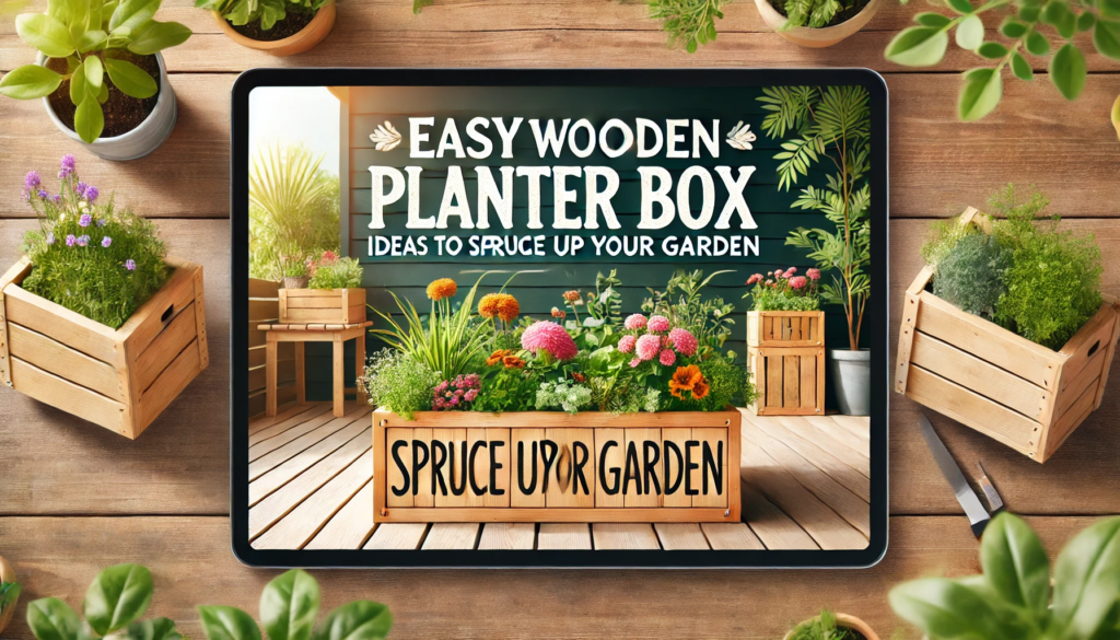 Easy DIY Wooden Planter Box Ideas to Spruce Up Your Garden