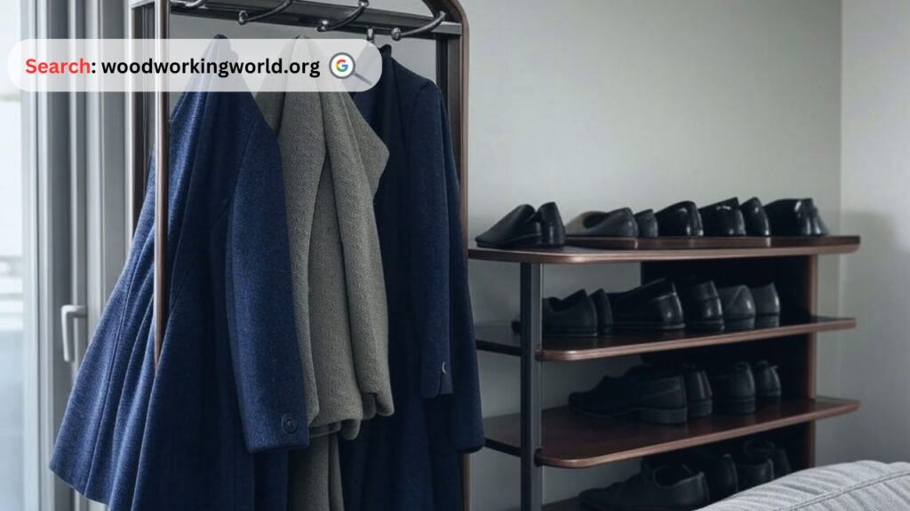 All-in-One! Coat Rack with Shoe Storage