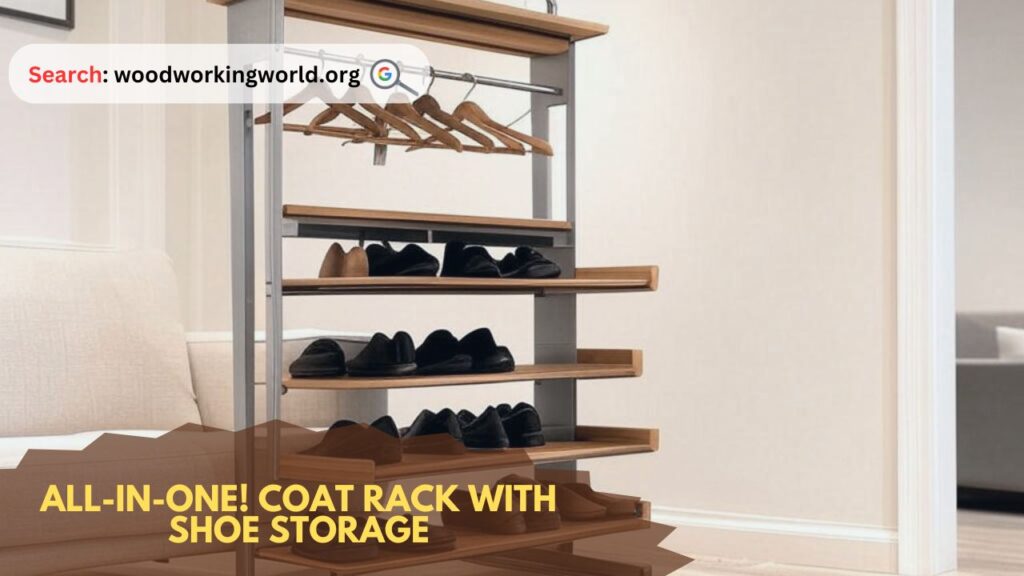 All-in-One! Coat Rack with Shoe Storage