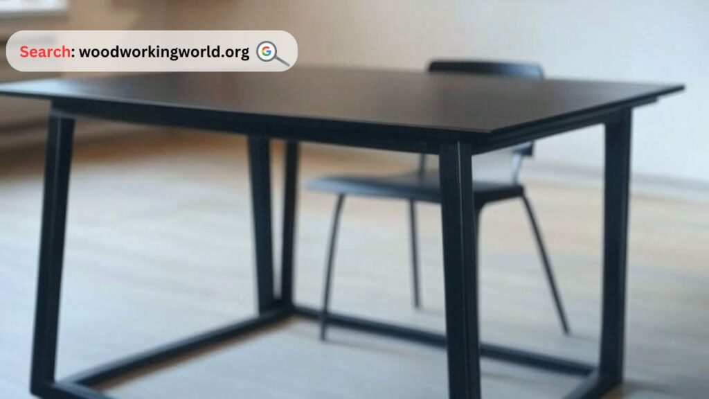Bold & Modern! A Sleek Black Patio Table