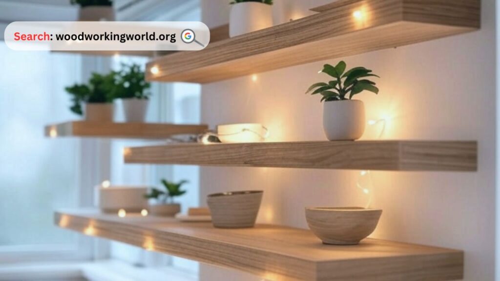 Brighten Up! Floating Shelves with Lights