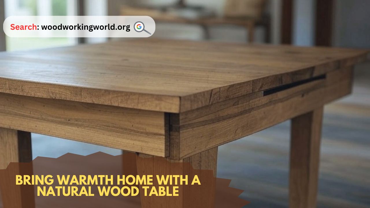 Bring warmth home with a natural wood table