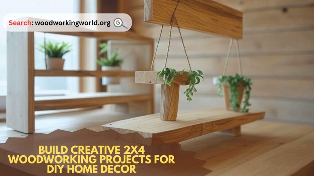 Build creative 2x4 woodworking projects for DIY home decor