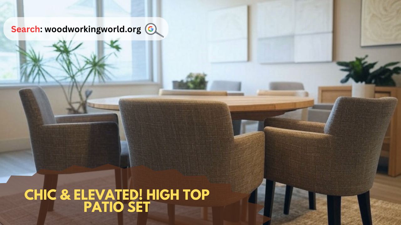 Chic & Elevated! High Top Patio Set