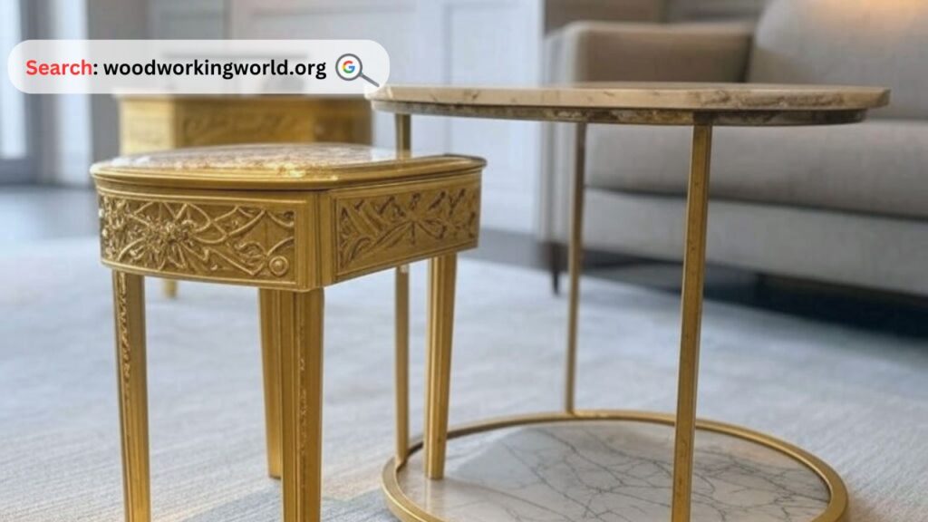 Chic gold side table to add a glam touch