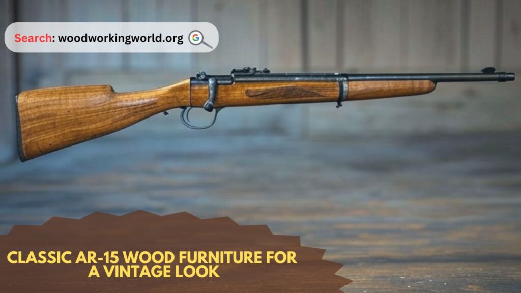 Classic AR-15 wood furniture for a vintage look