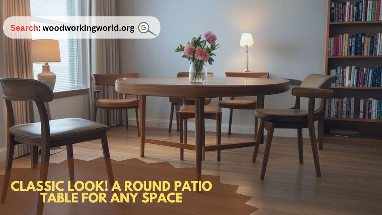 Classic Look! A Round Patio Table for Any Space