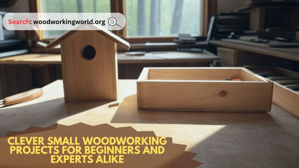 Clever small woodworking projects for beginners and experts alike