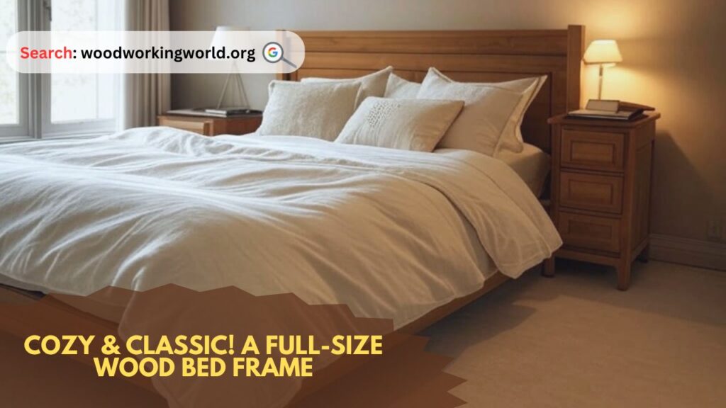 Cozy & Classic! A Full-Size Wood Bed Frame