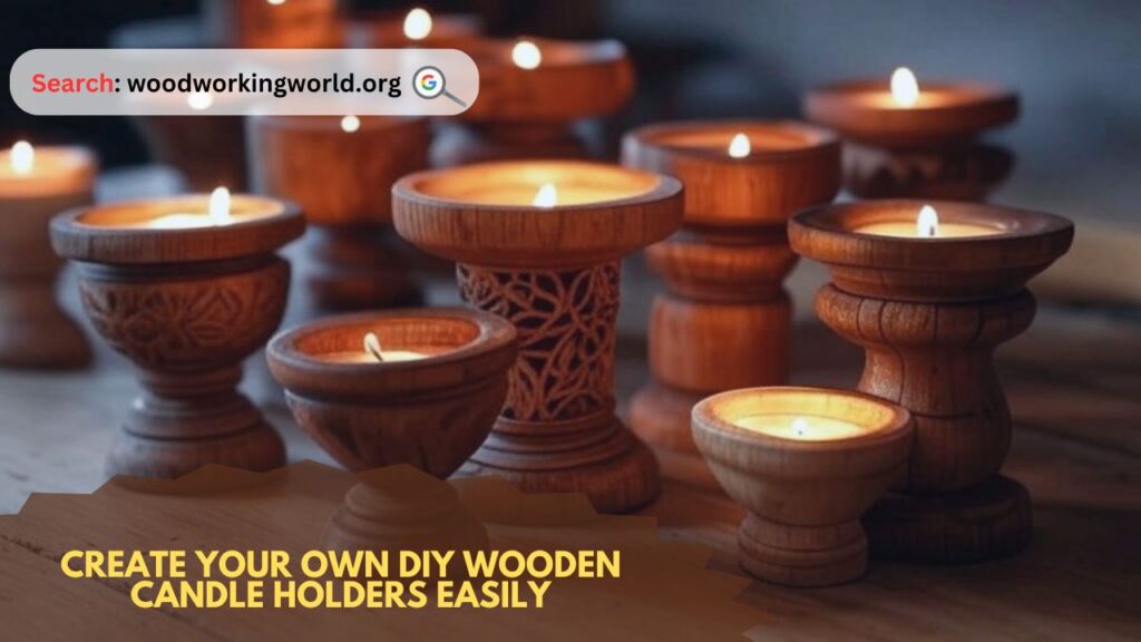 Create your own DIY wooden candle holders easily