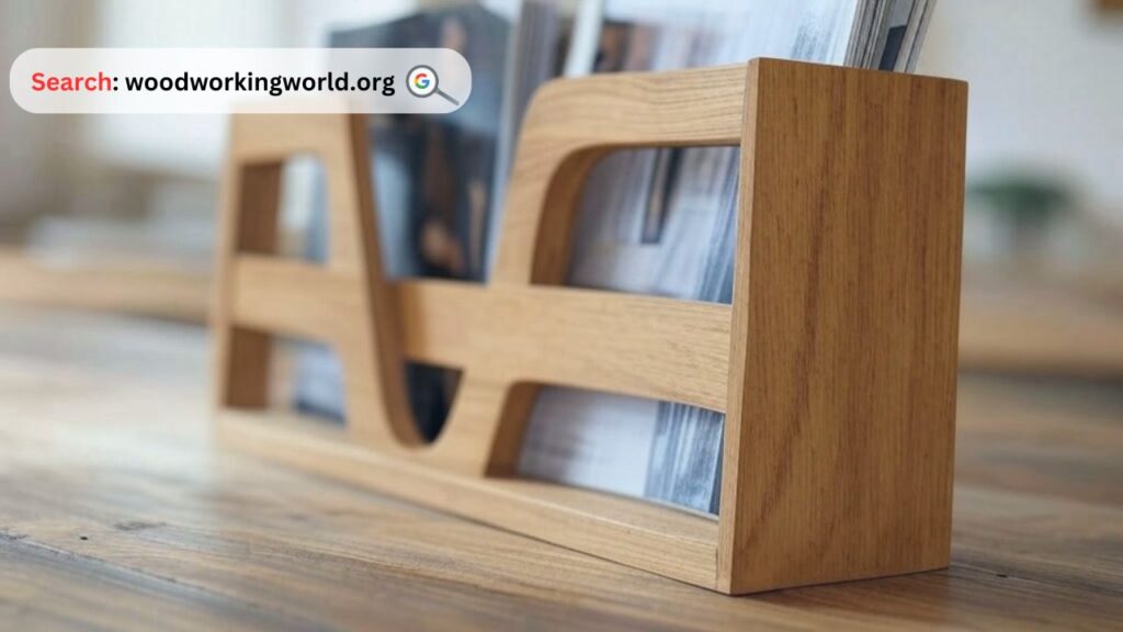 Create your own DIY wooden magazine holder today