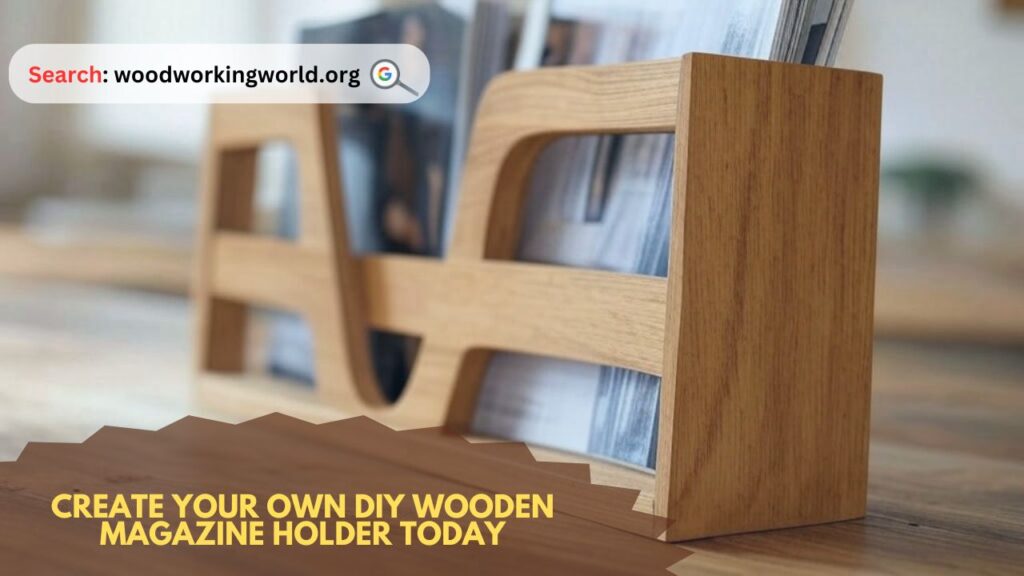 Create your own DIY wooden magazine holder today