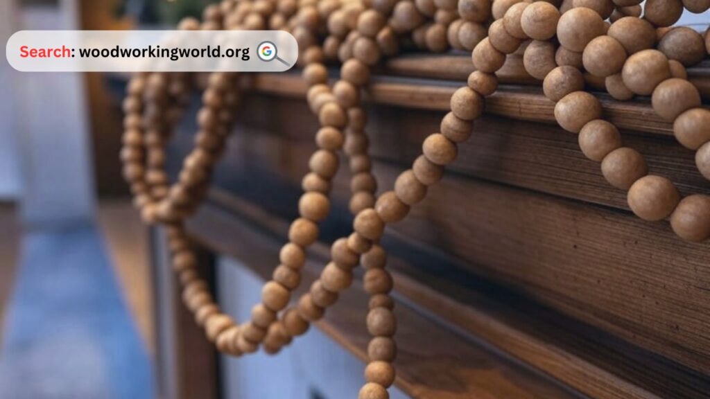 Decorate beautifully with elegant garland wooden beads