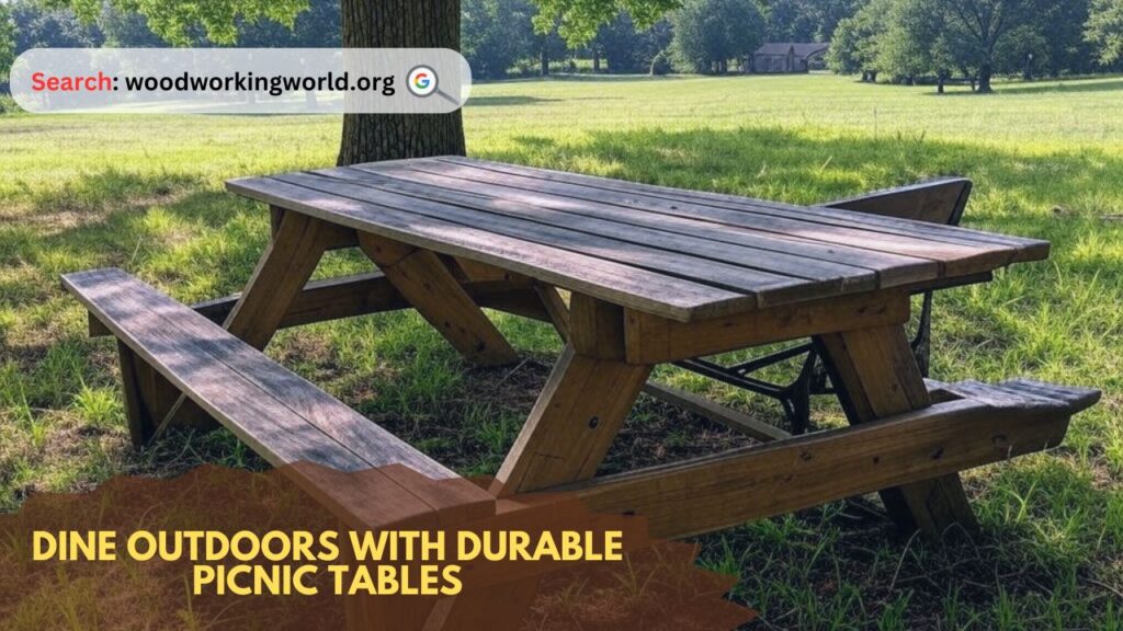 Dine Outdoors with Durable Picnic Tables