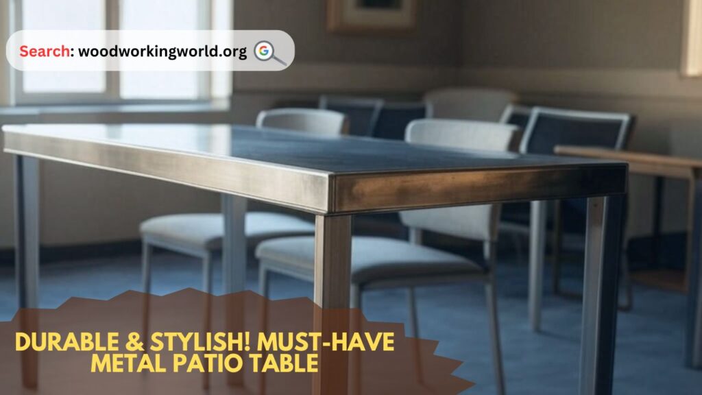 Durable & Stylish! Must-Have Metal Patio Table