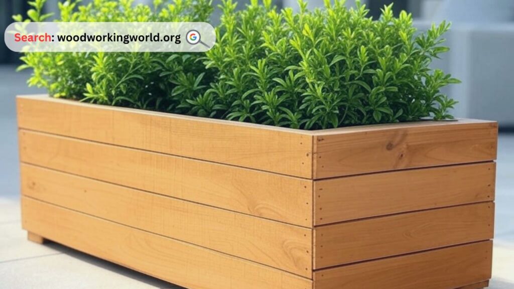 Durable and elegant cedar wood planter box for you