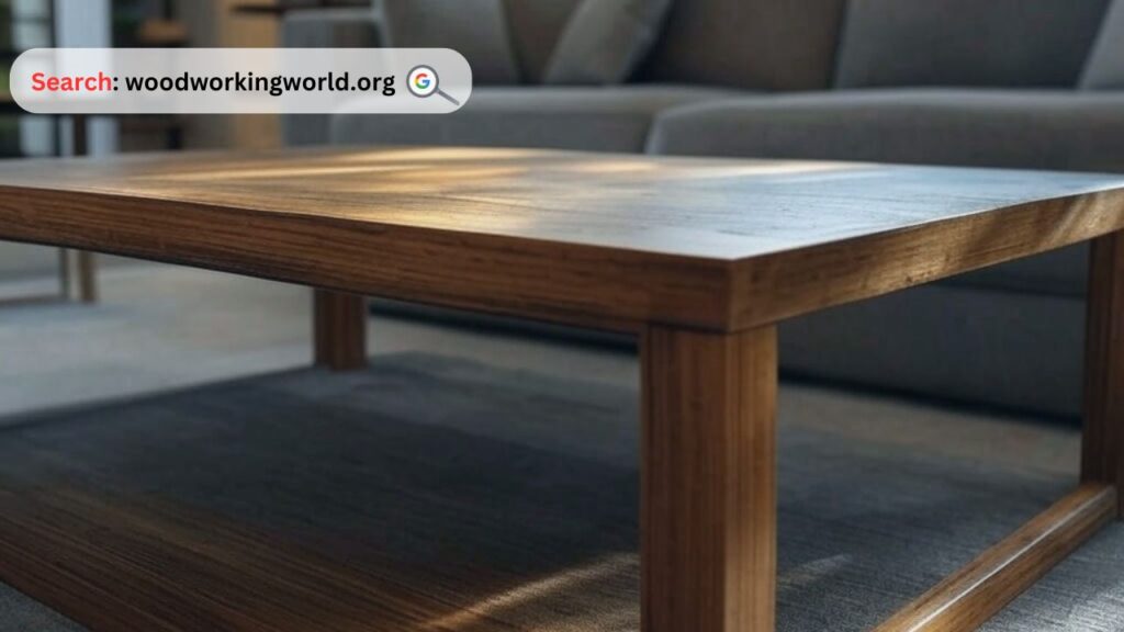 Durable solid wood coffee table for timeless charm