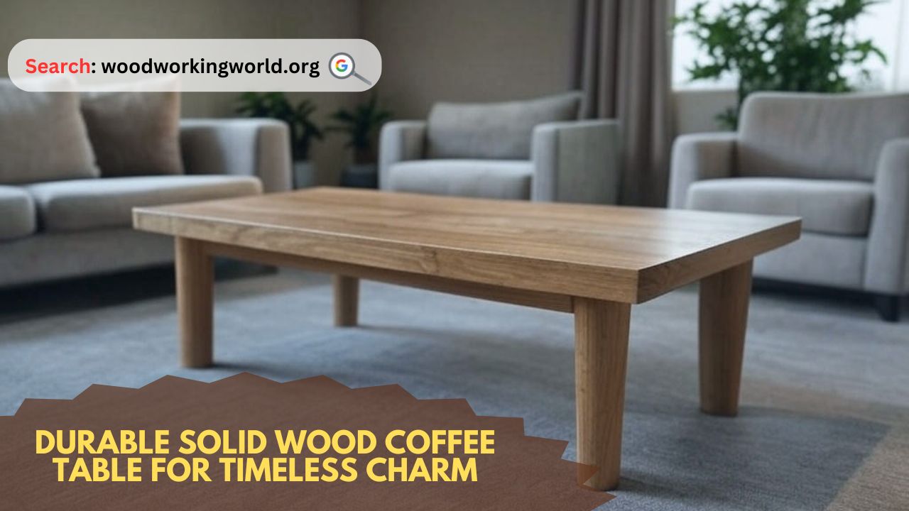 Durable solid wood coffee table for timeless charm