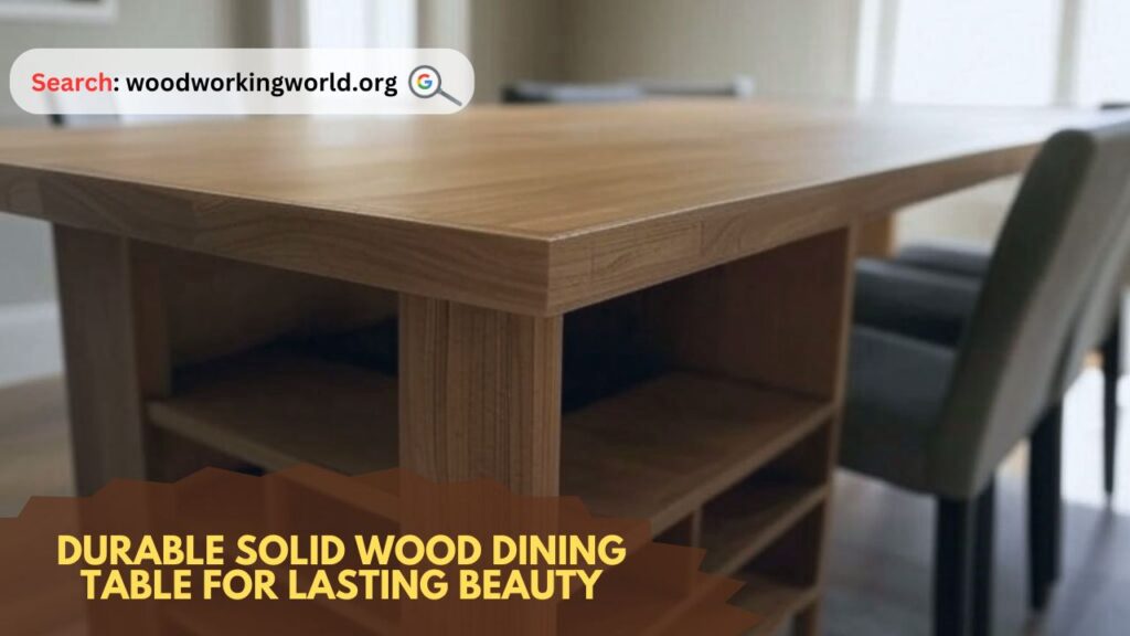 Durable solid wood dining table for lasting beauty