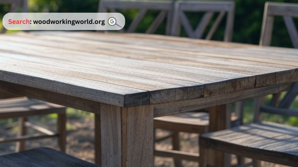 Durable wooden outdoor furniture perfect for any patio