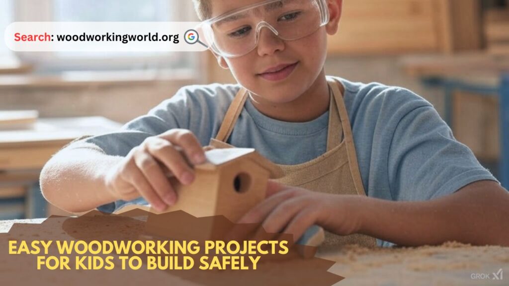 Easy woodworking projects for kids to build safely