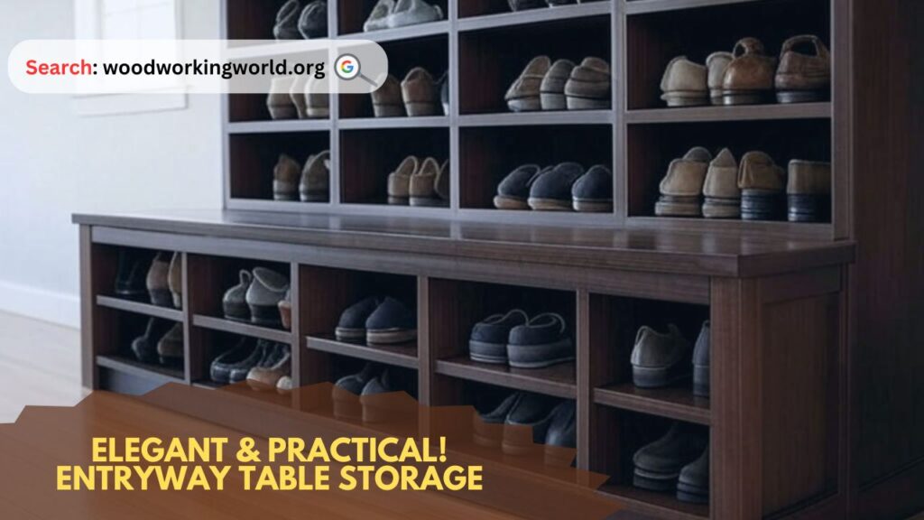Elegant & Practical! Entryway Table Storage