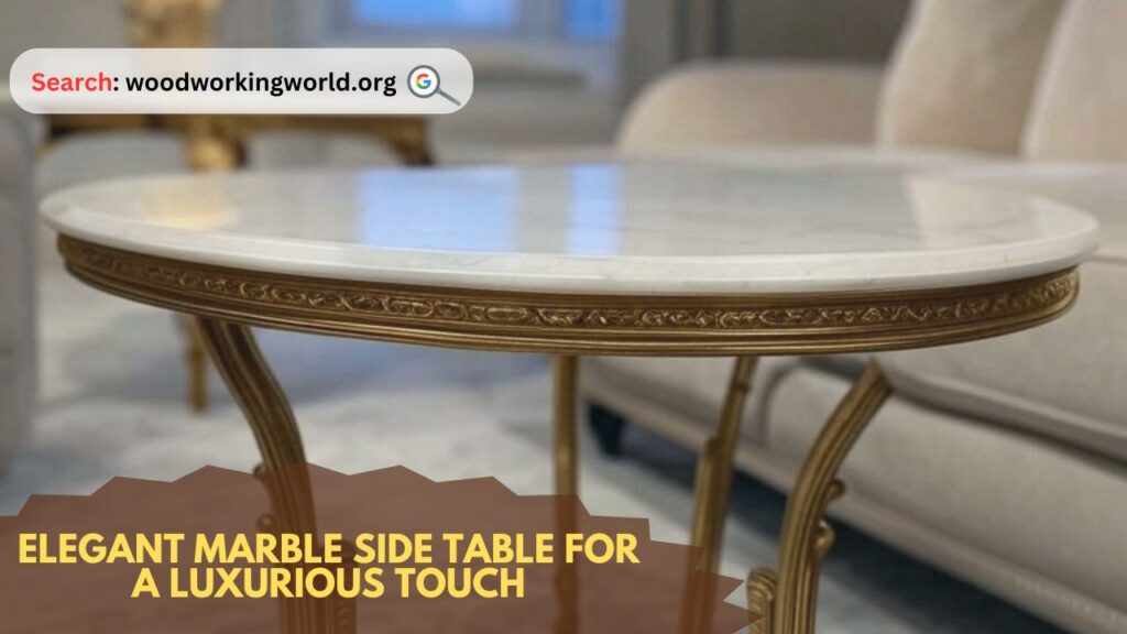 Elegant marble side table for a luxurious touch
